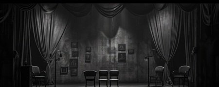 Black curtains for living room Dubai