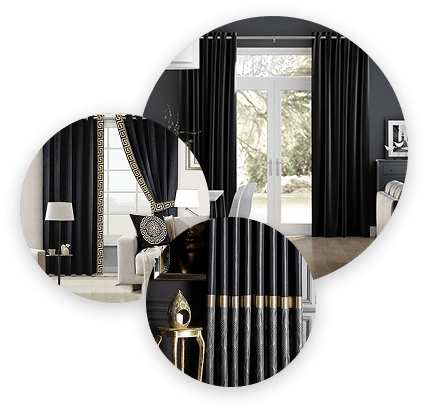 Buy black curtains Dubai