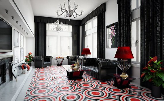 Luxury black curtains Dubai