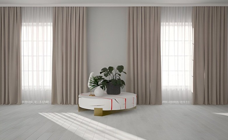 Luxury cotton curtains Dubai
