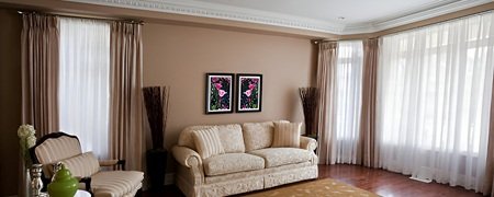 Modern silk curtains Dubai