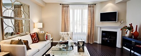 Satin silk curtains Dubai