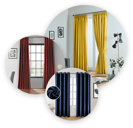 Sustainable silk curtains Dubai