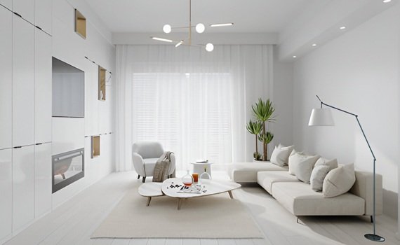 white blackout curtains Dubai