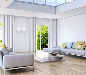 white drapes Dubai
