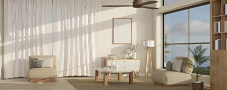 white pleated curtains Dubai