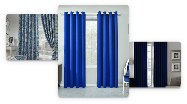 Blue curtains Dubai
