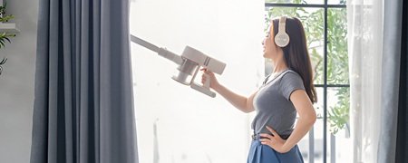 Curtains steam cleaning service