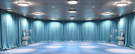 Elegant blue curtains Dubai