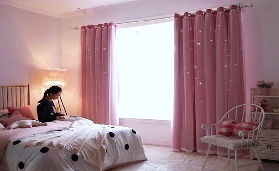 Stylish Pink Curtains in Dubai