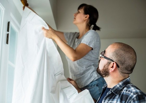 curtain rod installation Dubai