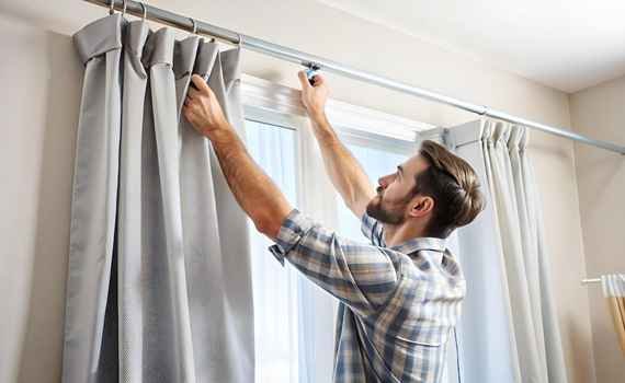 curtain track installation Dubai